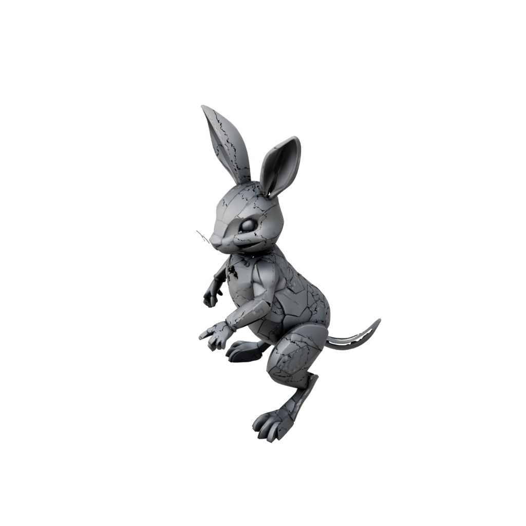 Obsidian Articulated Bunny