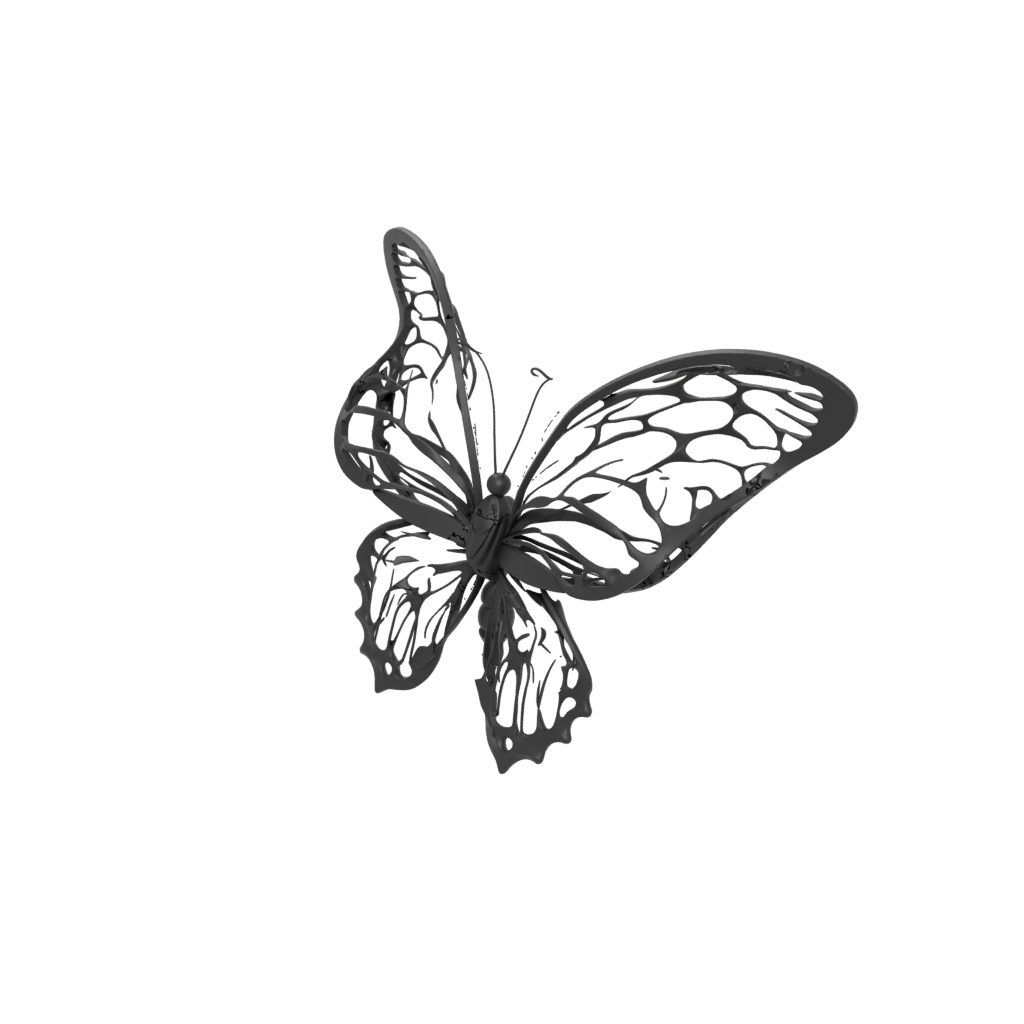 Obsidian Articulated Butterfly