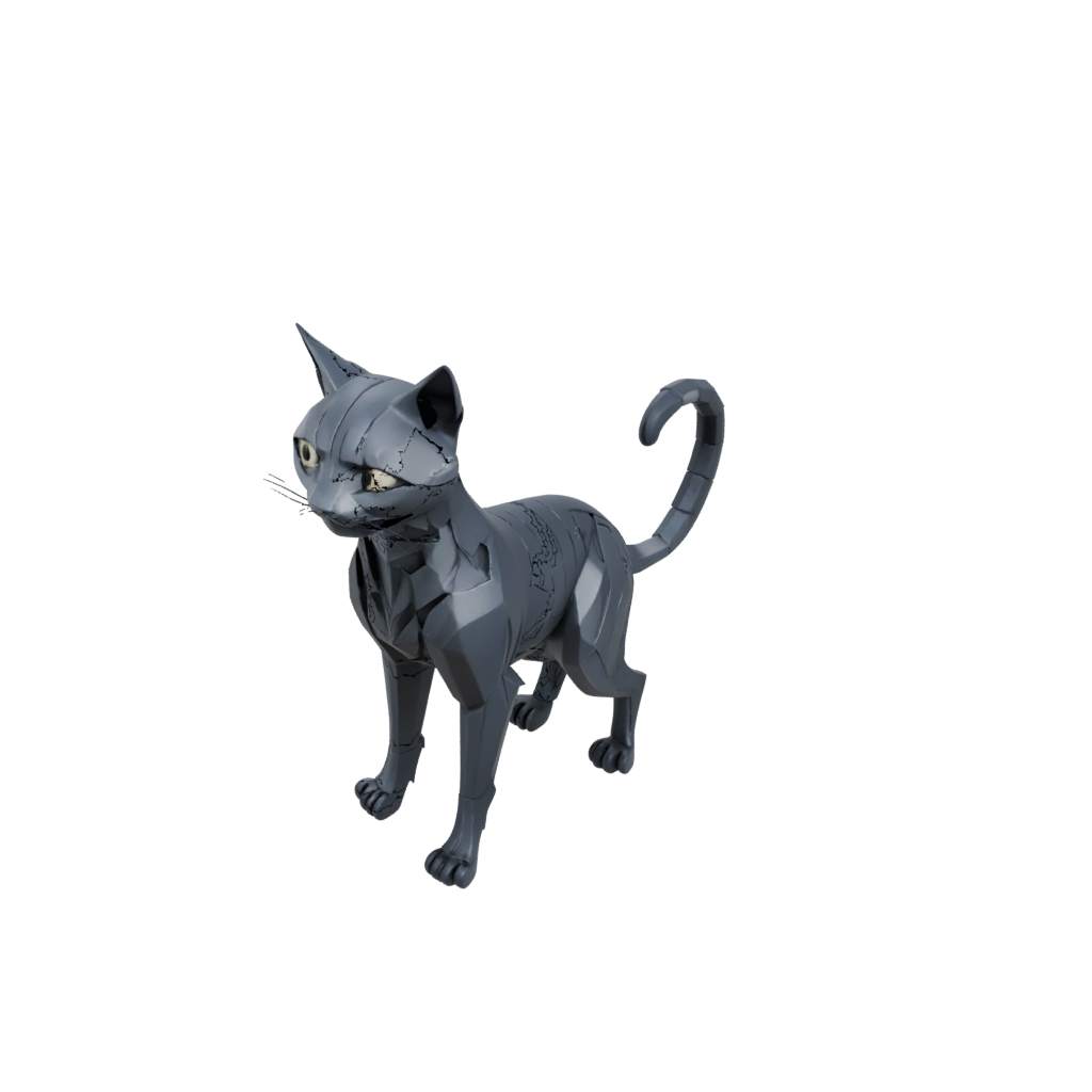 Obsidian Articulated Cat