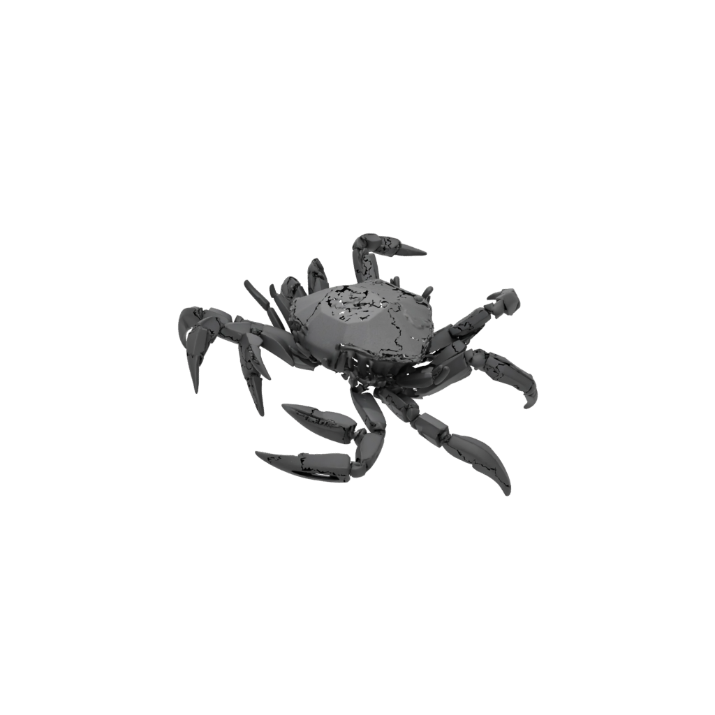 Obsidian Articulated Crab