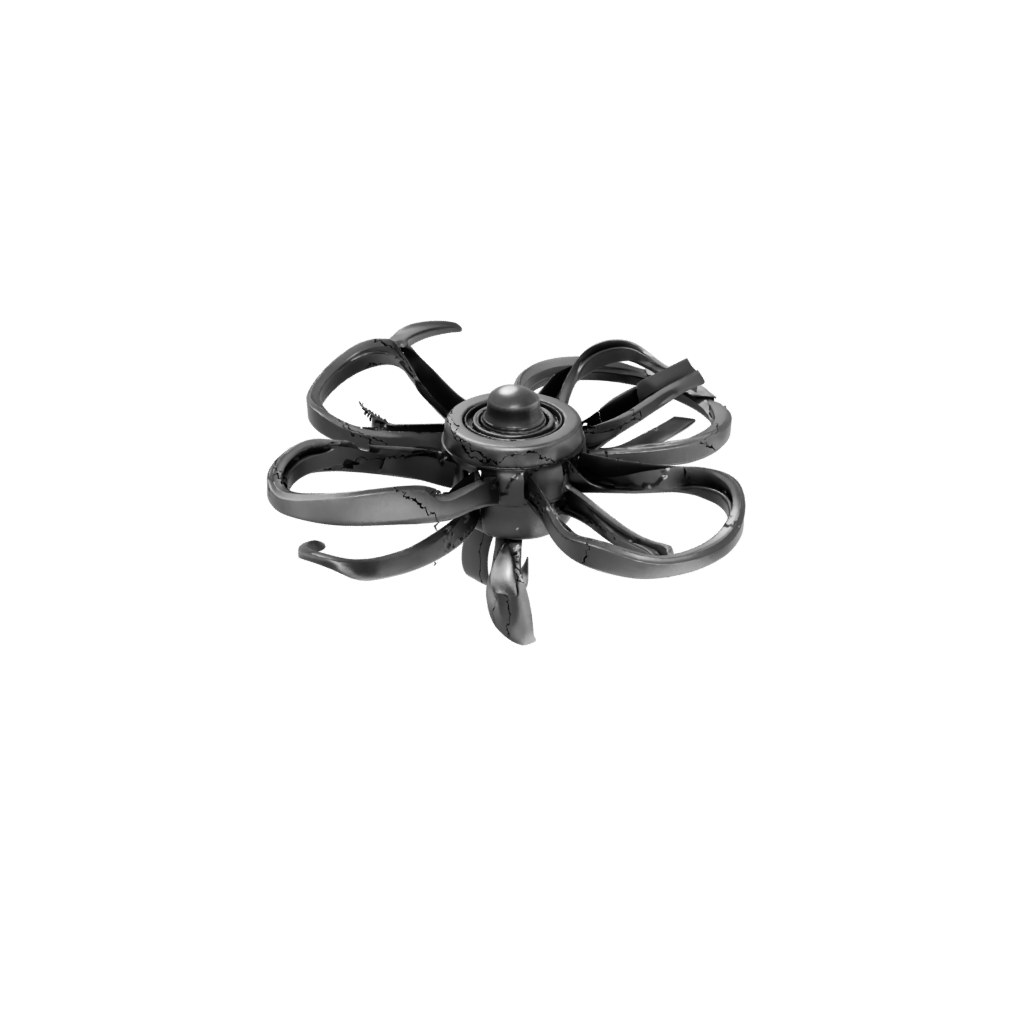 Obsidian Articulated Gyroscope Spinner