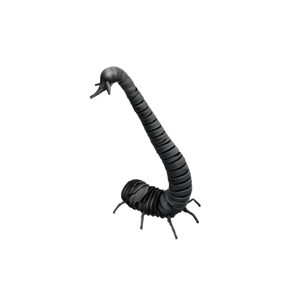 Obsidian Articulated Worm