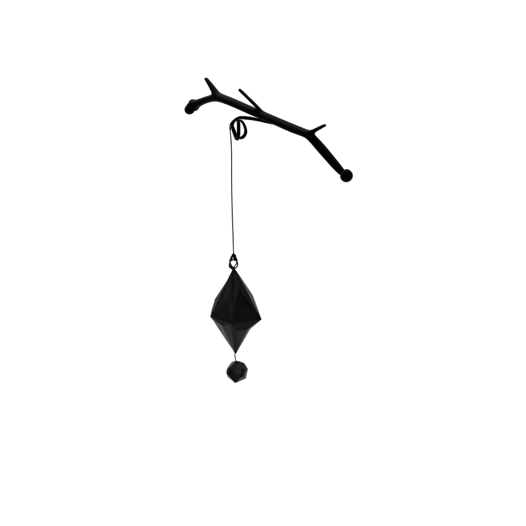 Obsidian Click-Clack Pendulum Toy