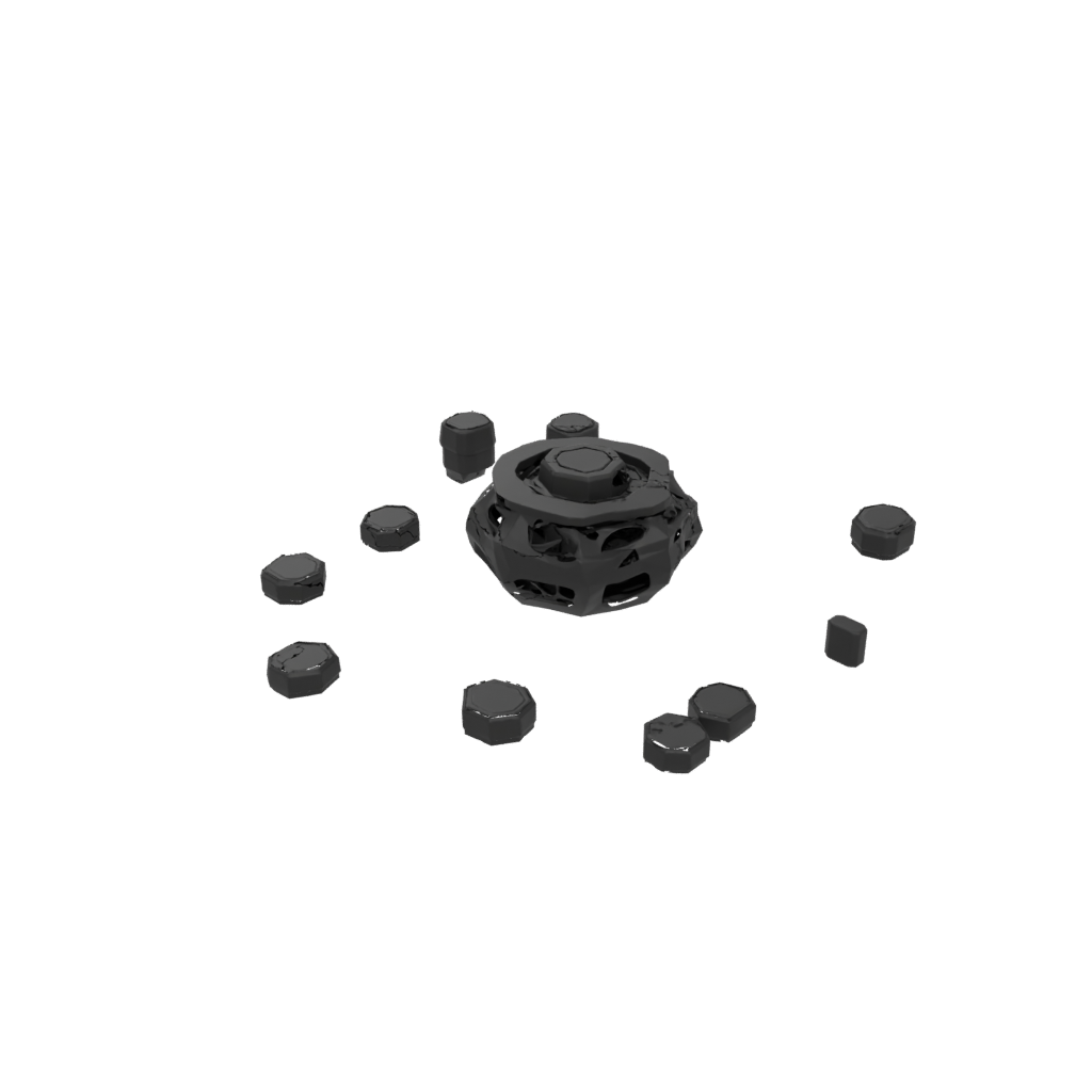 Obsidian Snap-Pop Hexagon