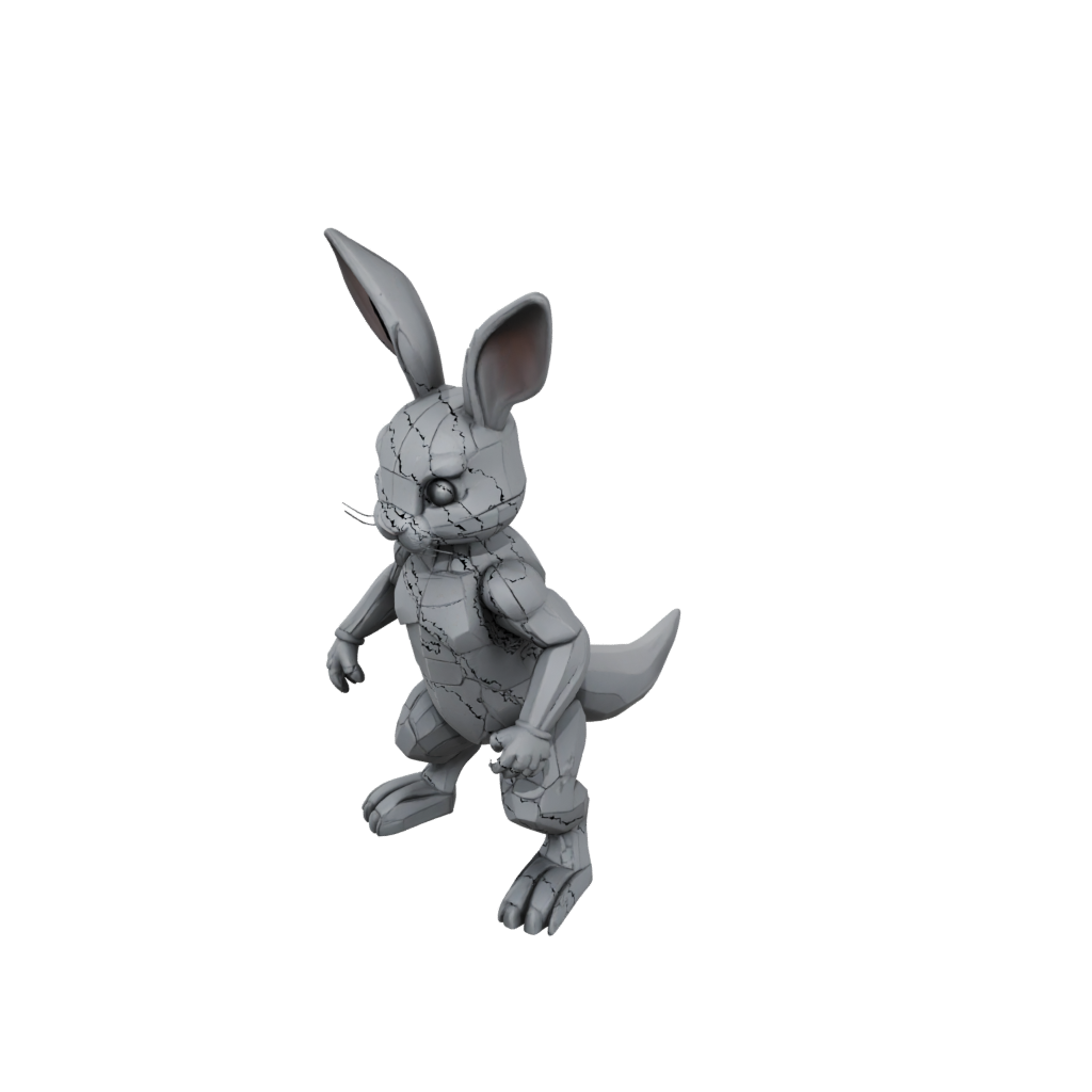 Obsidian Textured Articulated Bunny
