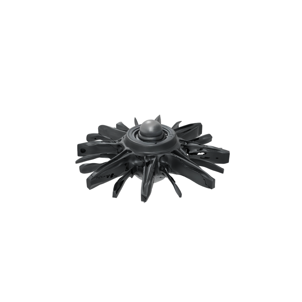 Obsidian Textured Articulated Gyroscope Spinner