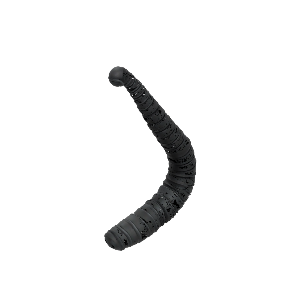 Obsidian Textured Articulated Worm