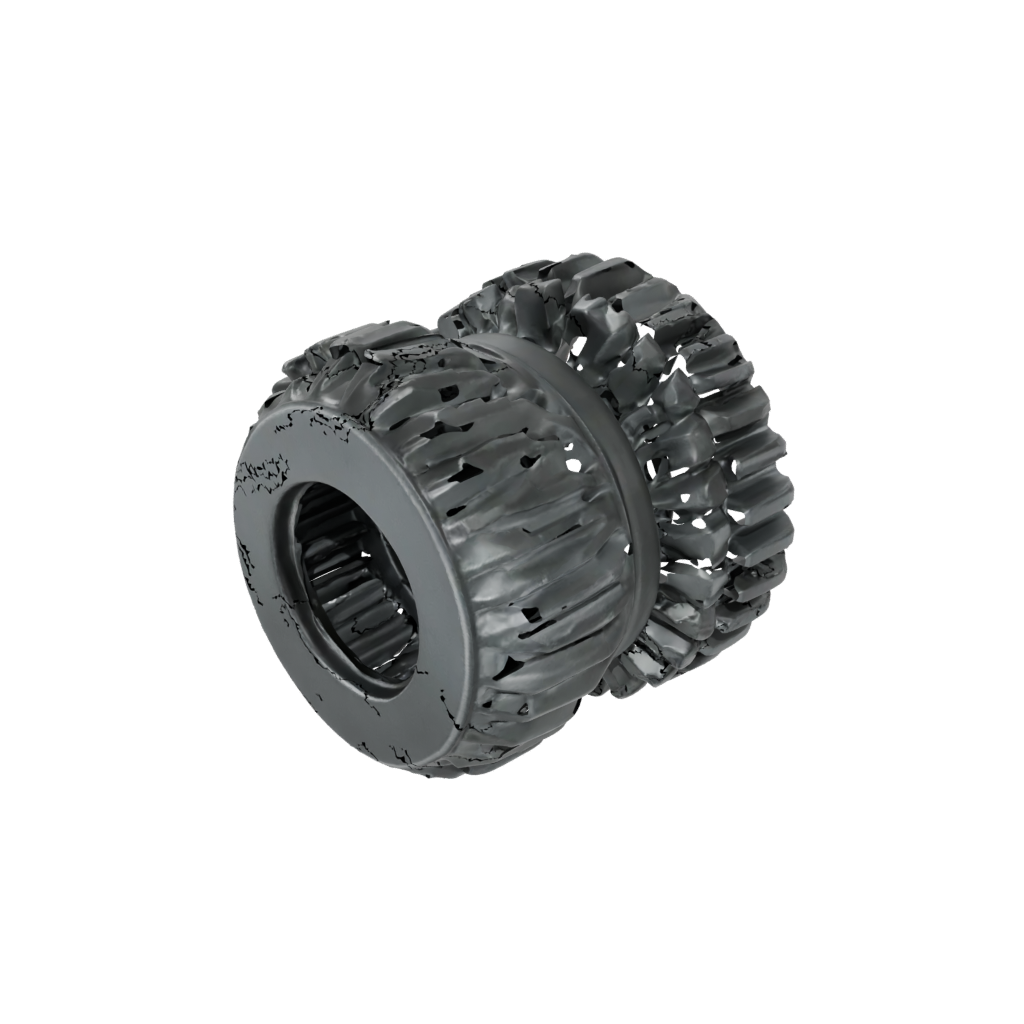 Obsidian Textured Compression Spring Toy