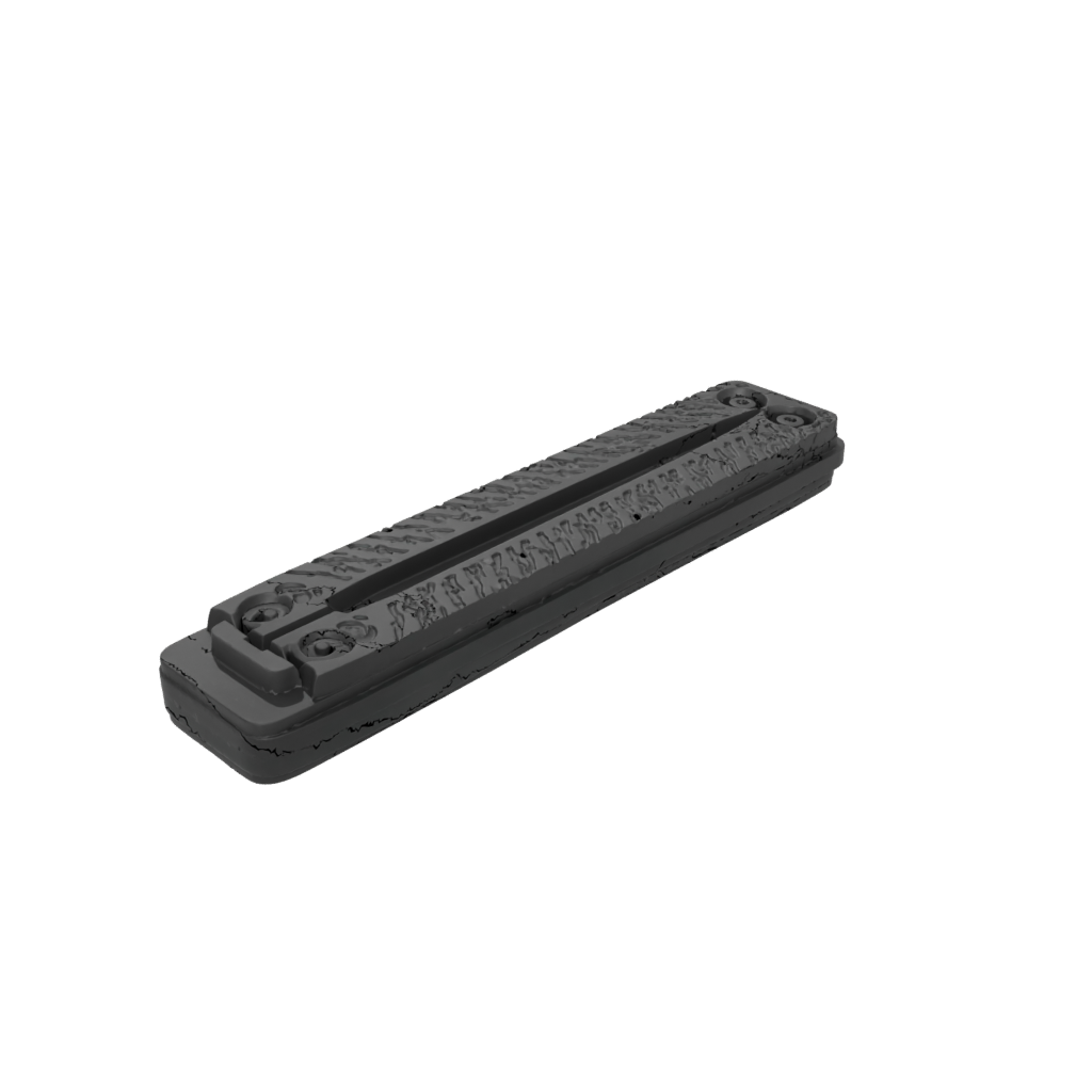 Obsidian Textured Flip-Flop Hinge Strip