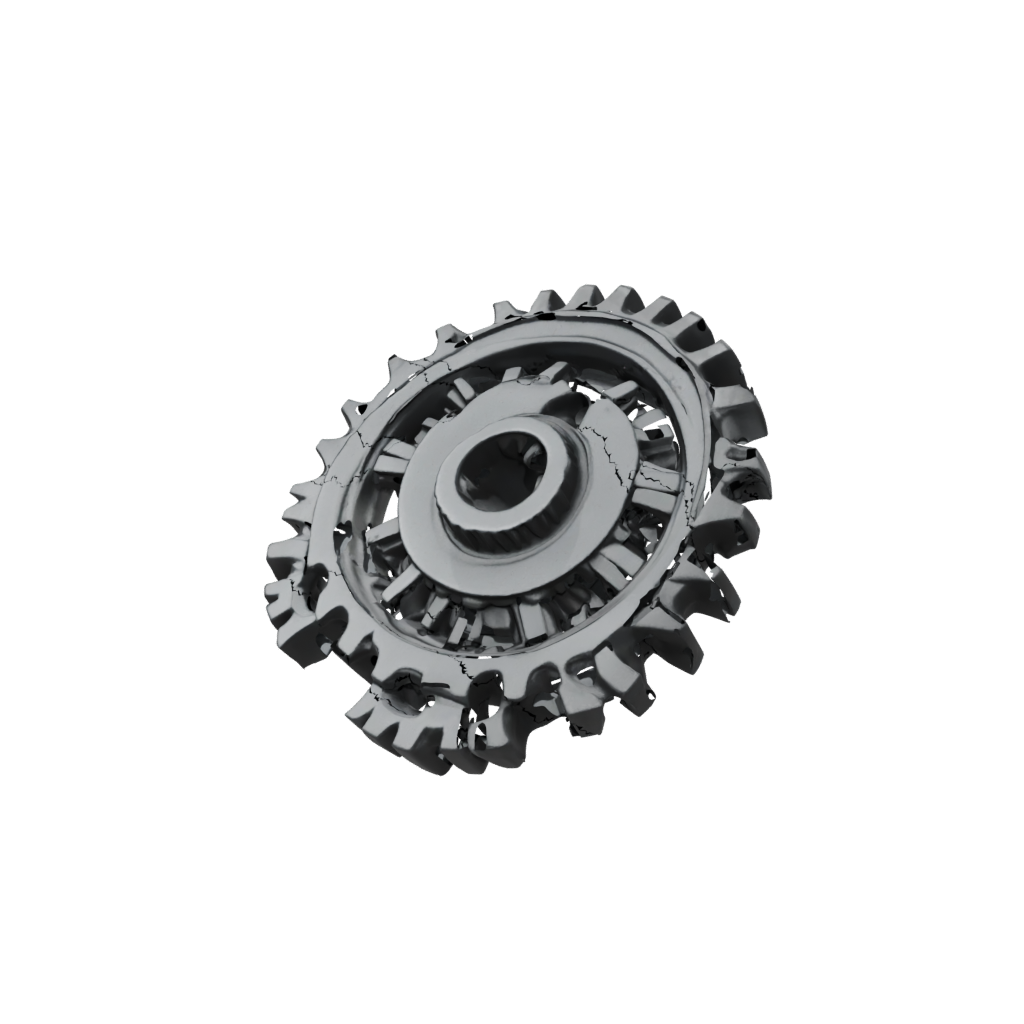 Obsidian Textured Gear-Train Fidget