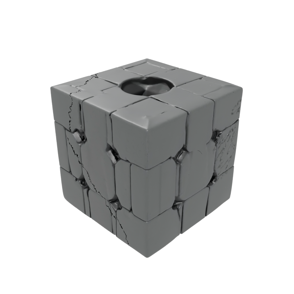 Obsidian Textured Magnet-Free Click Cube