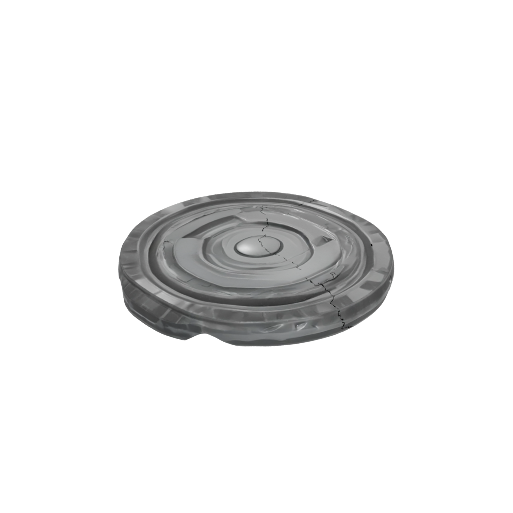 Obsidian Textured Rolling Ball Track Coin
