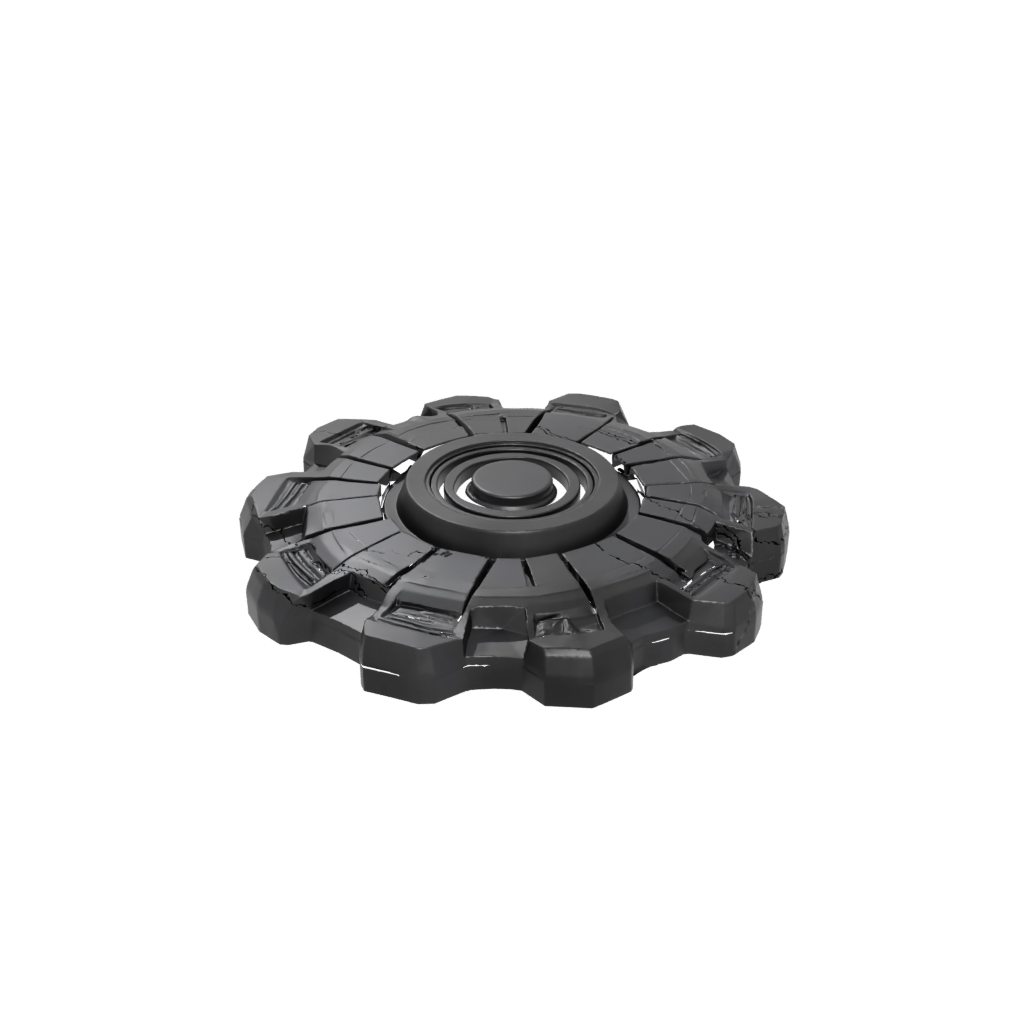 Obsidian Textured Rolling Hex Spinner