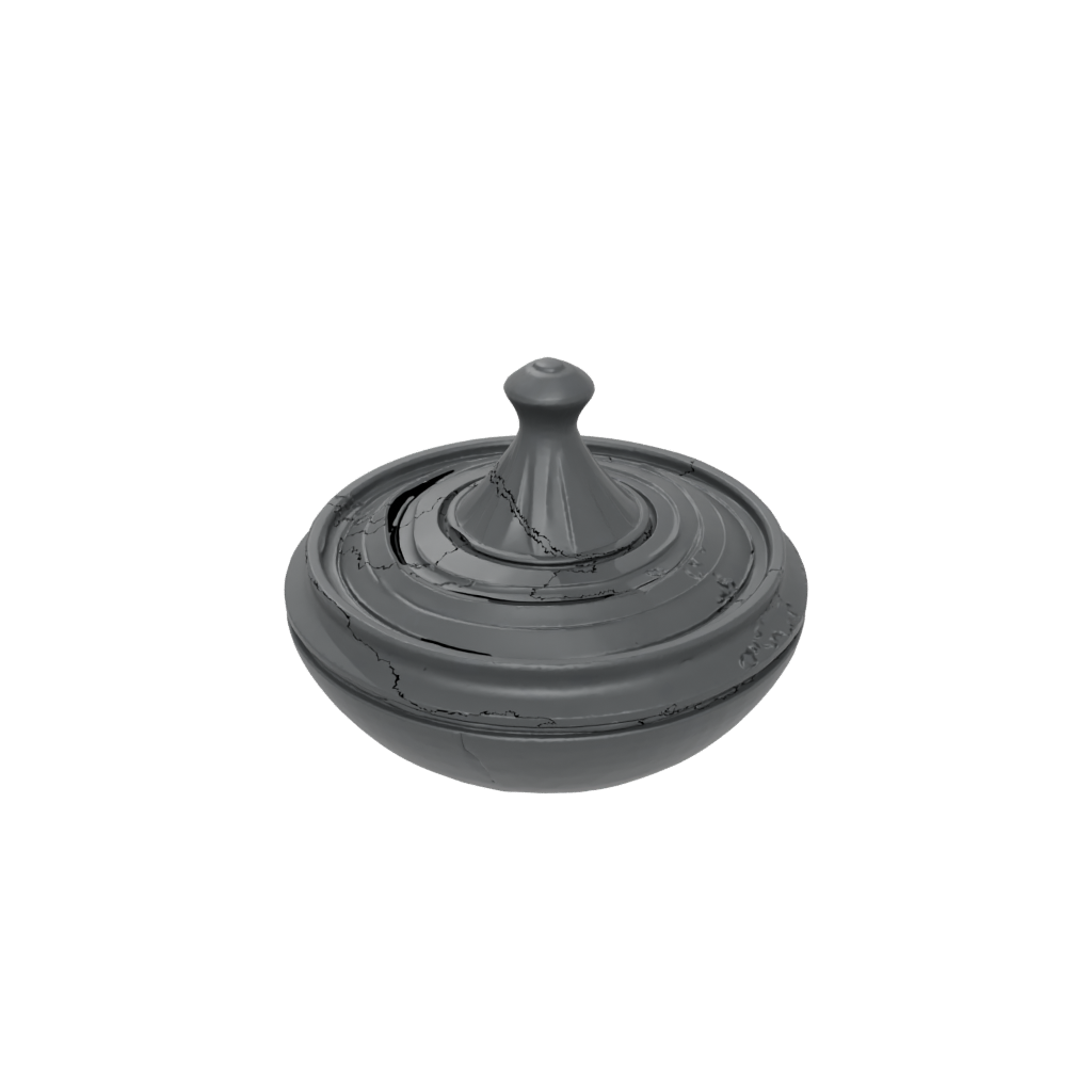 Obsidian Textured Spinning Top Set