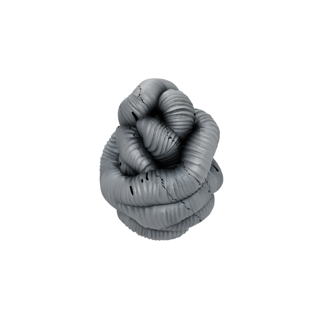 Obsidian Textured Twisty Helix Toy