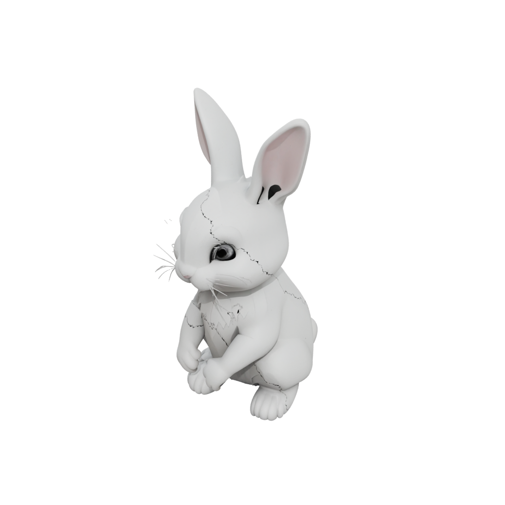 Pastel Pocket Articulated Bunny