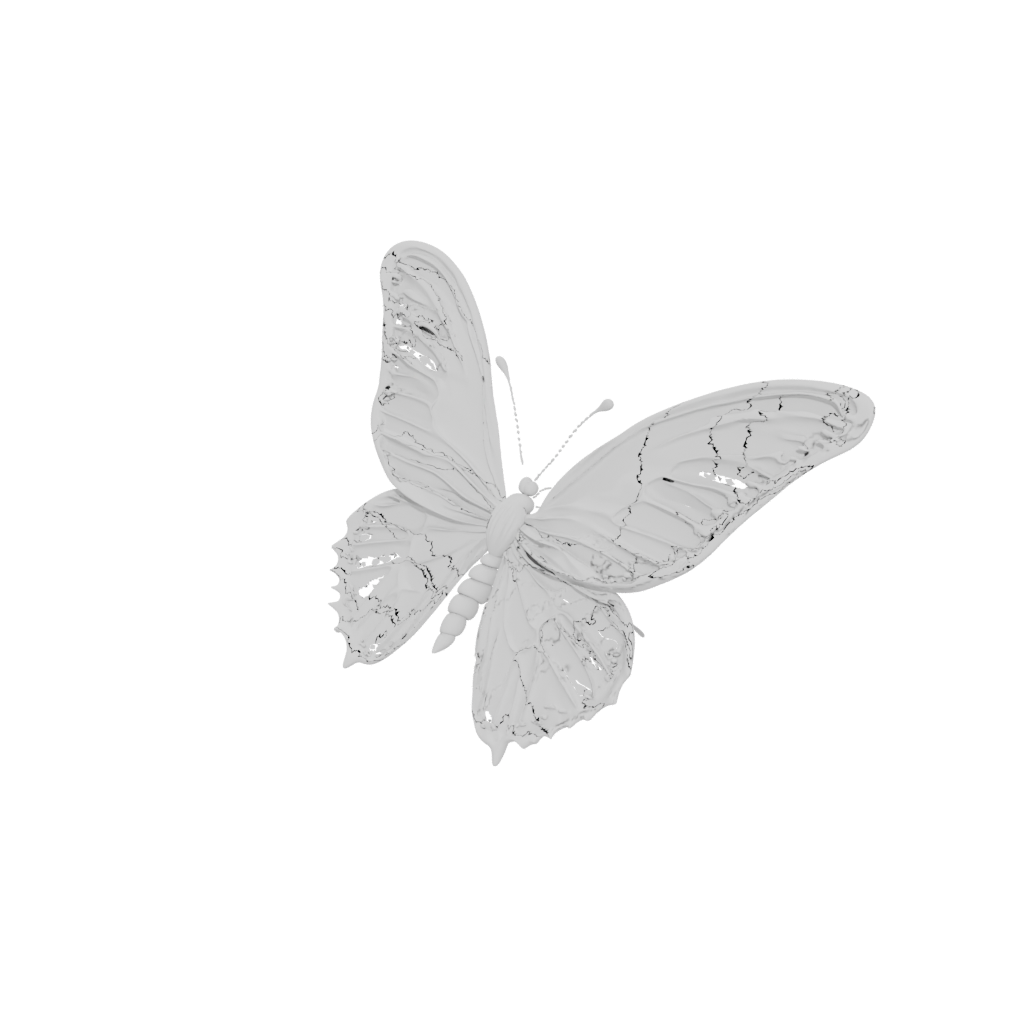 Pastel Pocket Articulated Butterfly