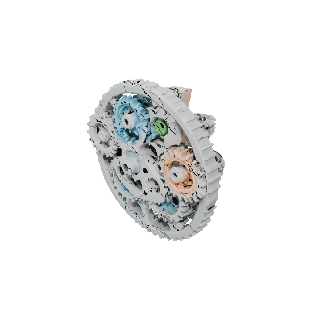 Pastel Pocket Gear-Train Fidget