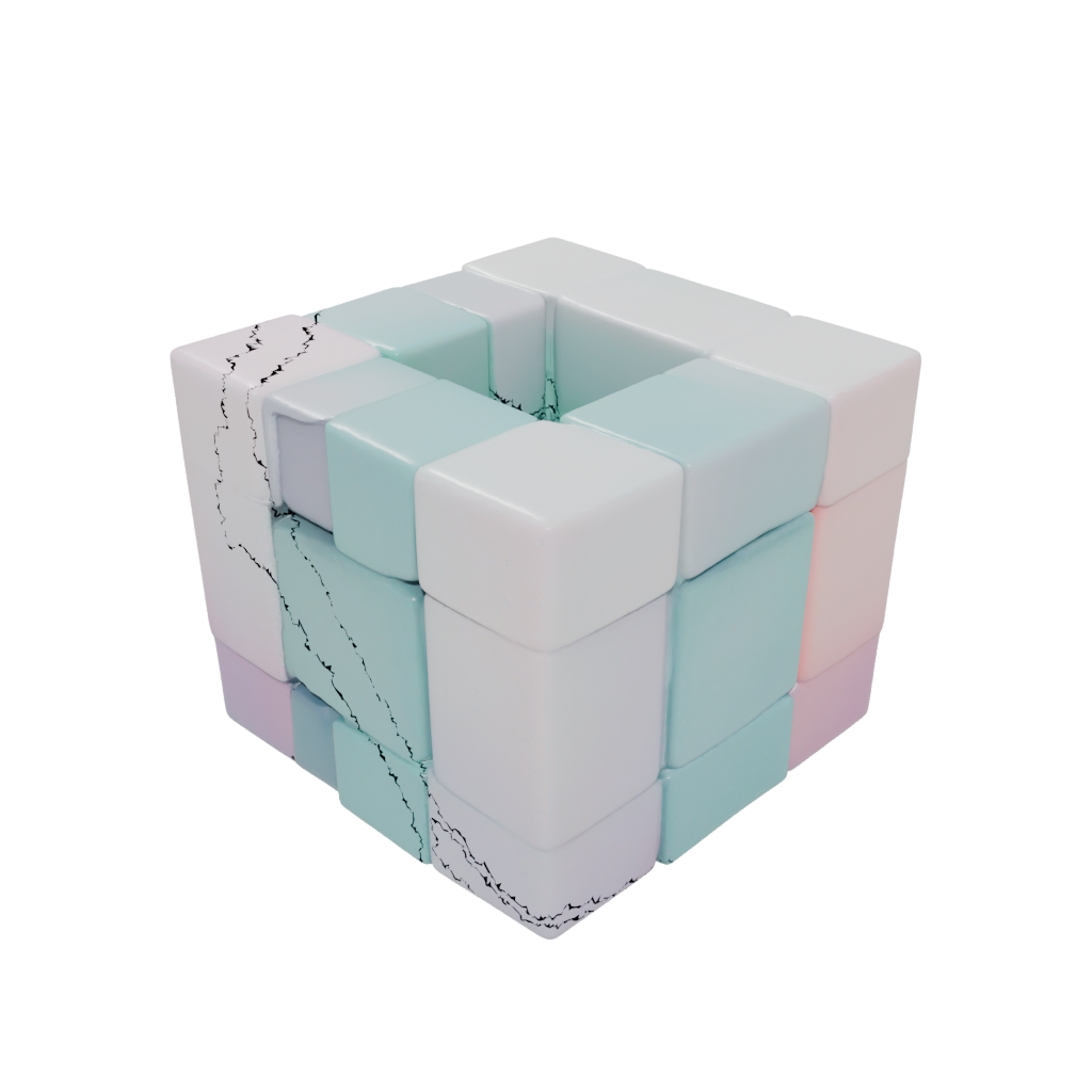 Pastel Pocket Infinity Flip Cube