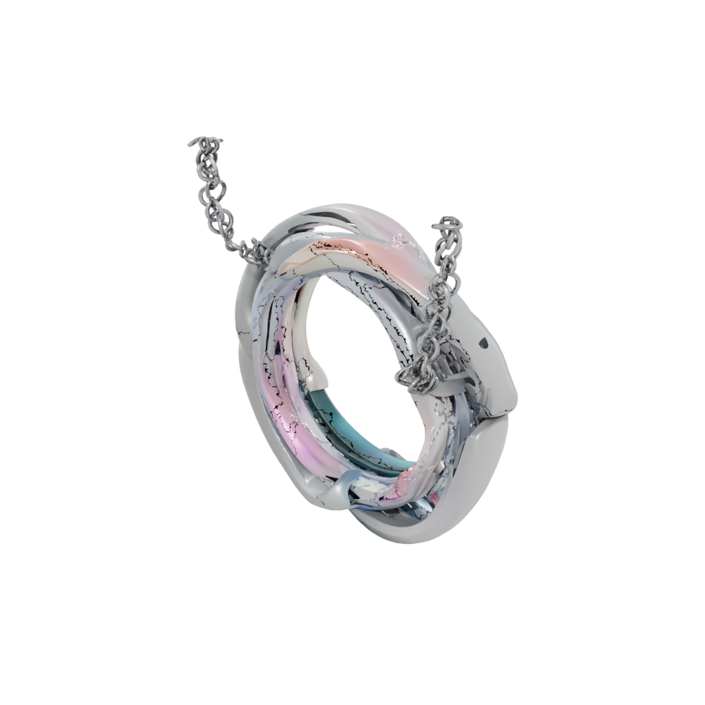 Pastel Pocket Interlocking Ring Chain