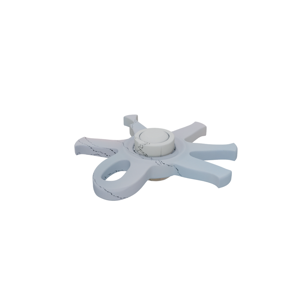 Pastel Pocket Three-Prong Spinner