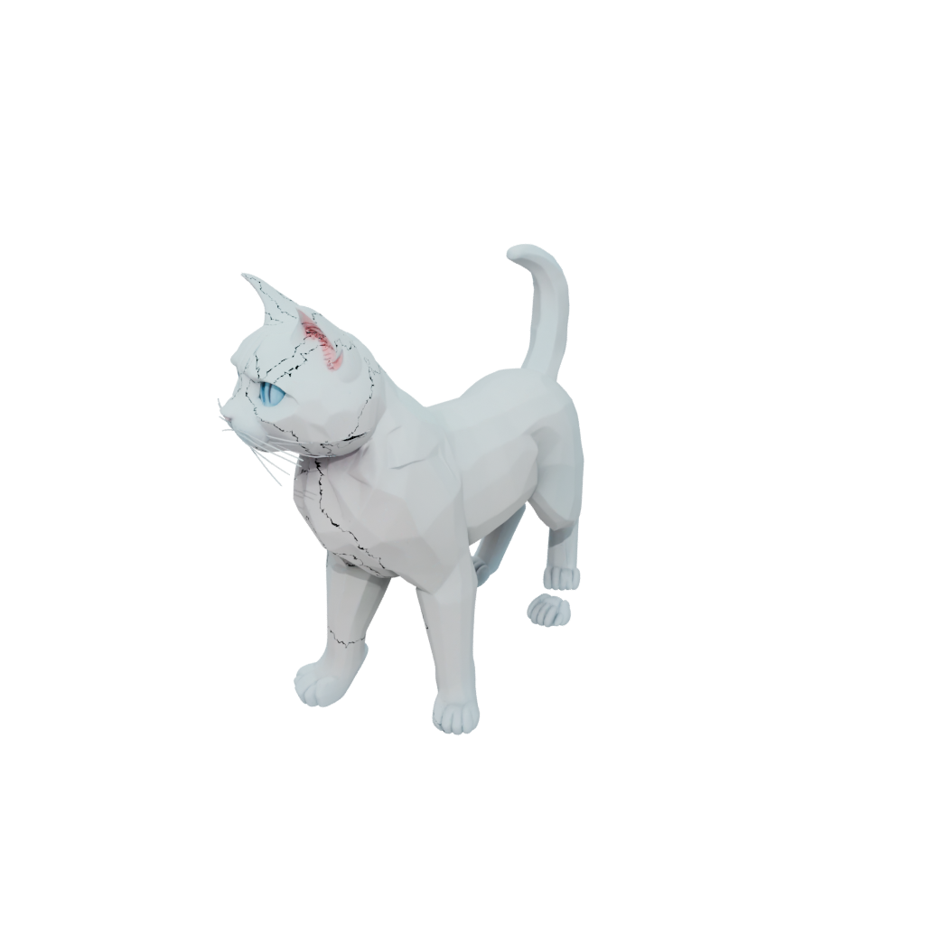 Pastel Big Articulated Cat