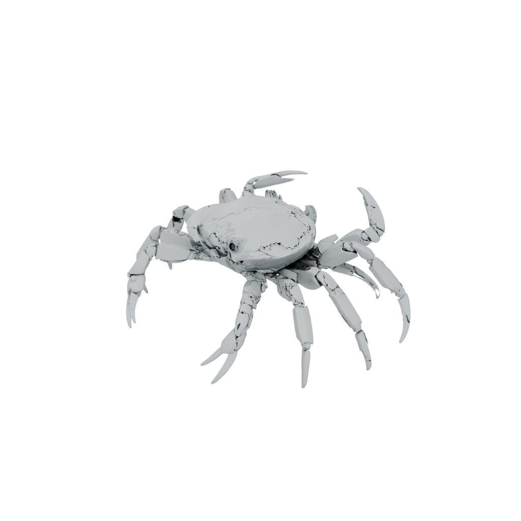 Pastel Big Articulated Crab