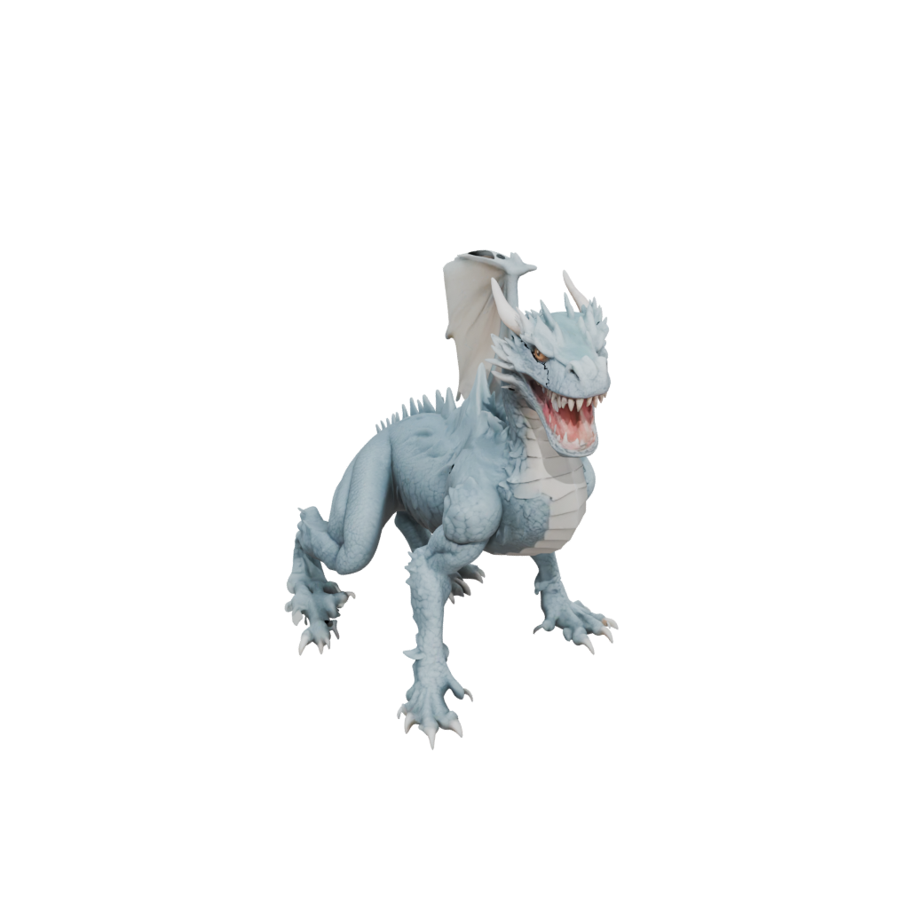 Pastel Big Articulated Dragon Long