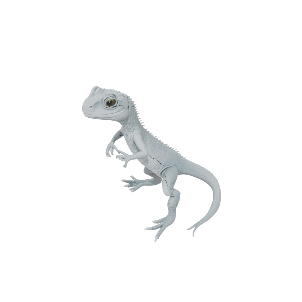 Pastel Big Articulated Gecko