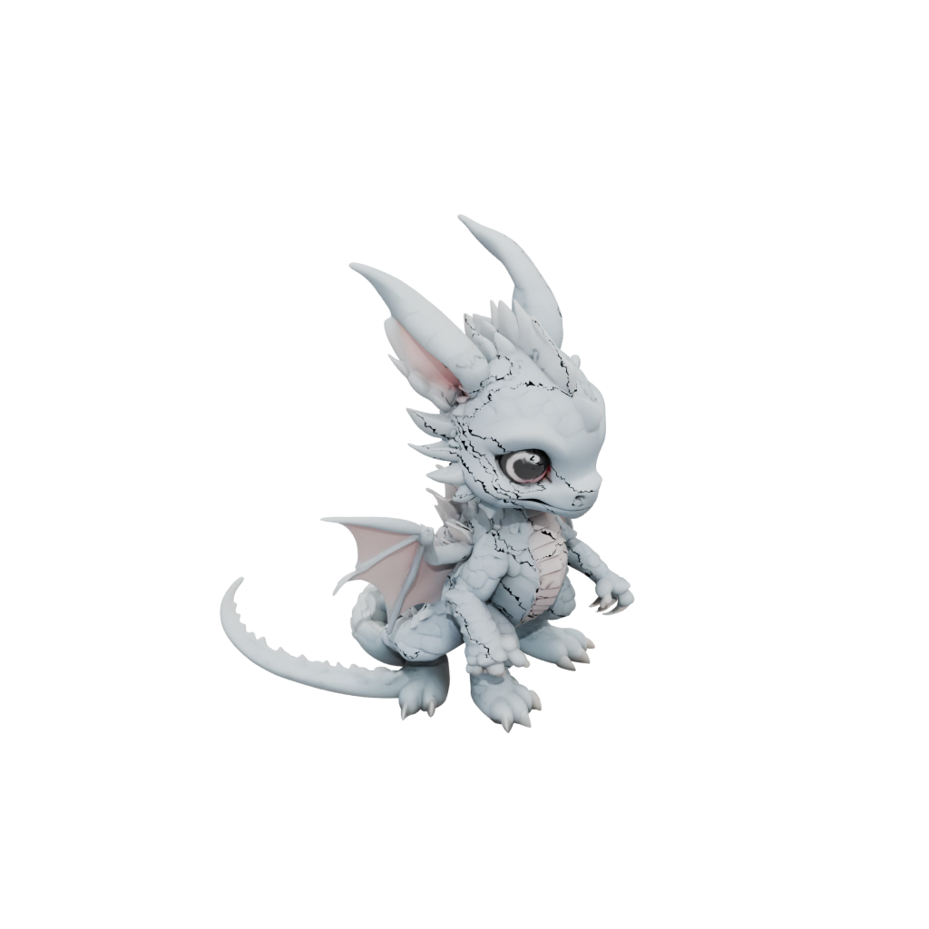Pastel Big Articulated Keychain Dragonling