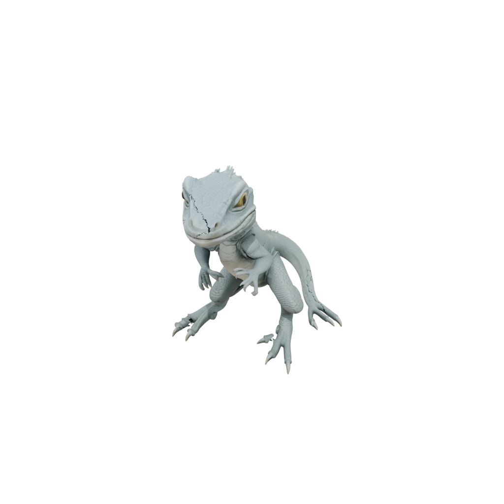 Pastel Big Articulated Lizard