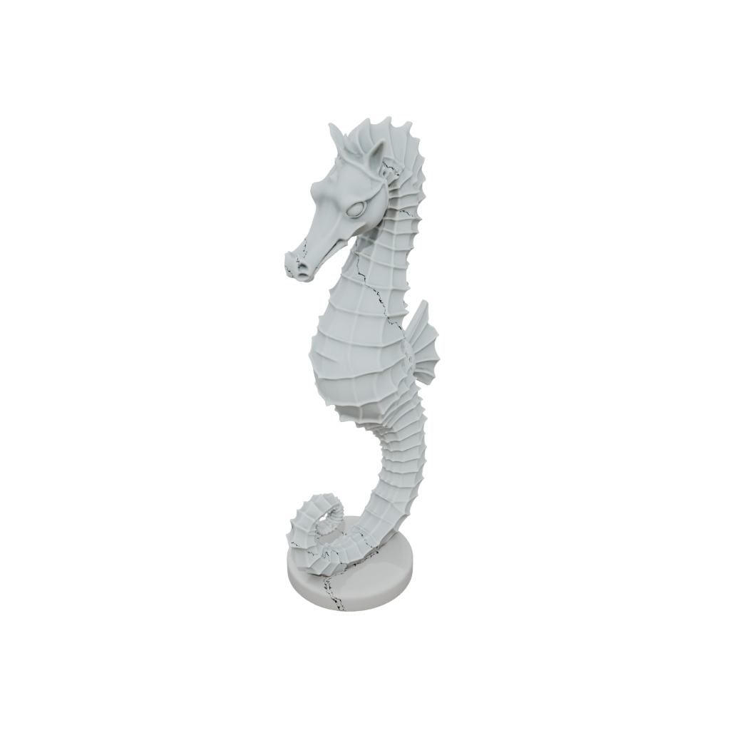 Pastel Big Articulated Seahorse