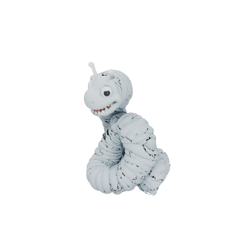 Pastel Big Articulated Worm