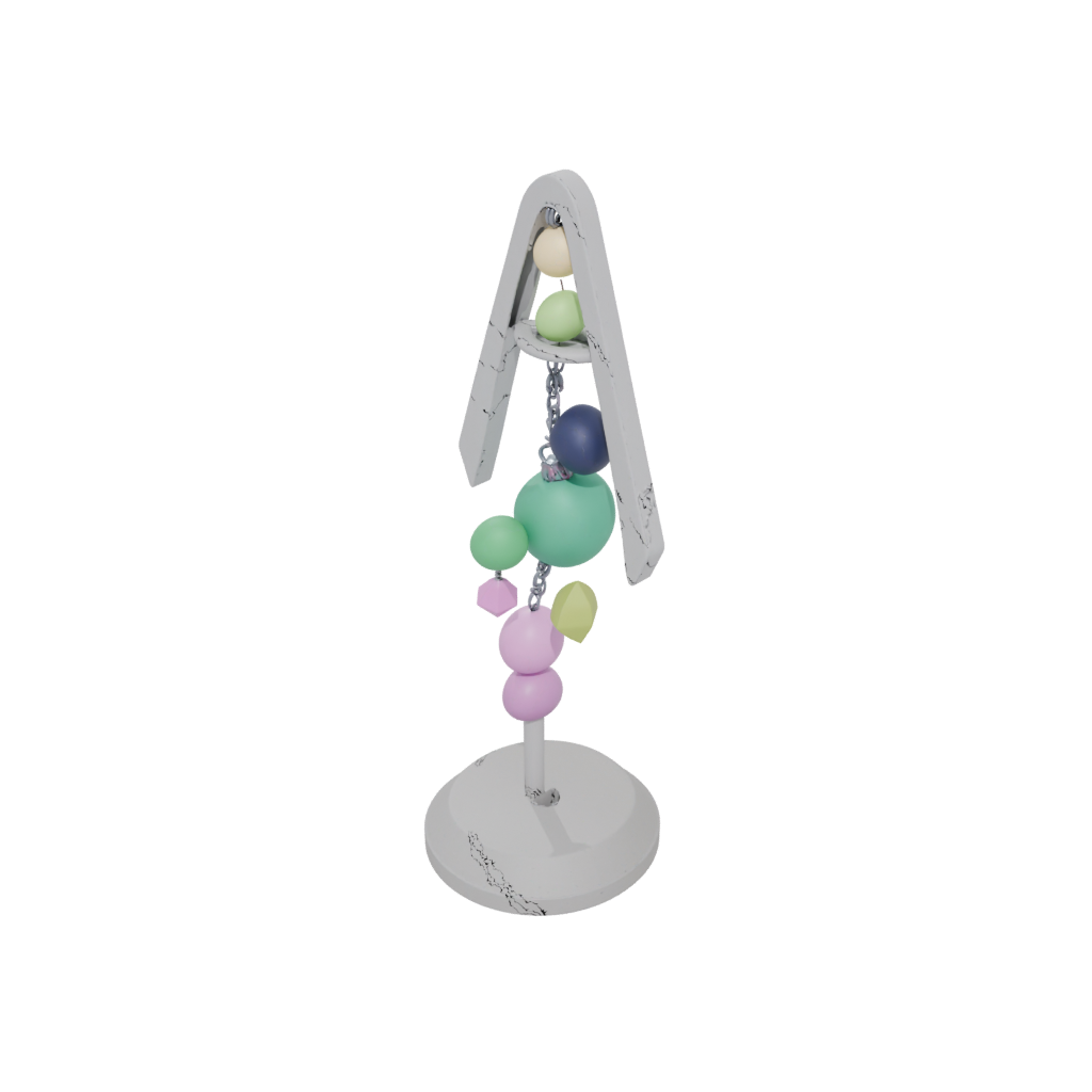 Pastel Big Click-Clack Pendulum Toy