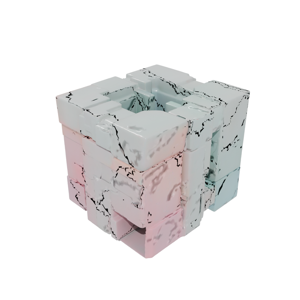 Pastel Big Folding Hinge Cube