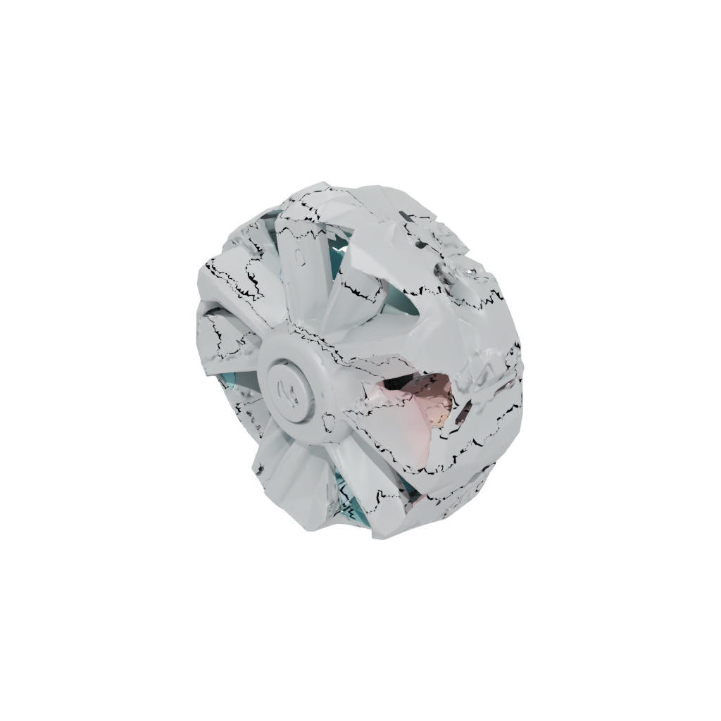 Pastel Big Rolling Hex Spinner