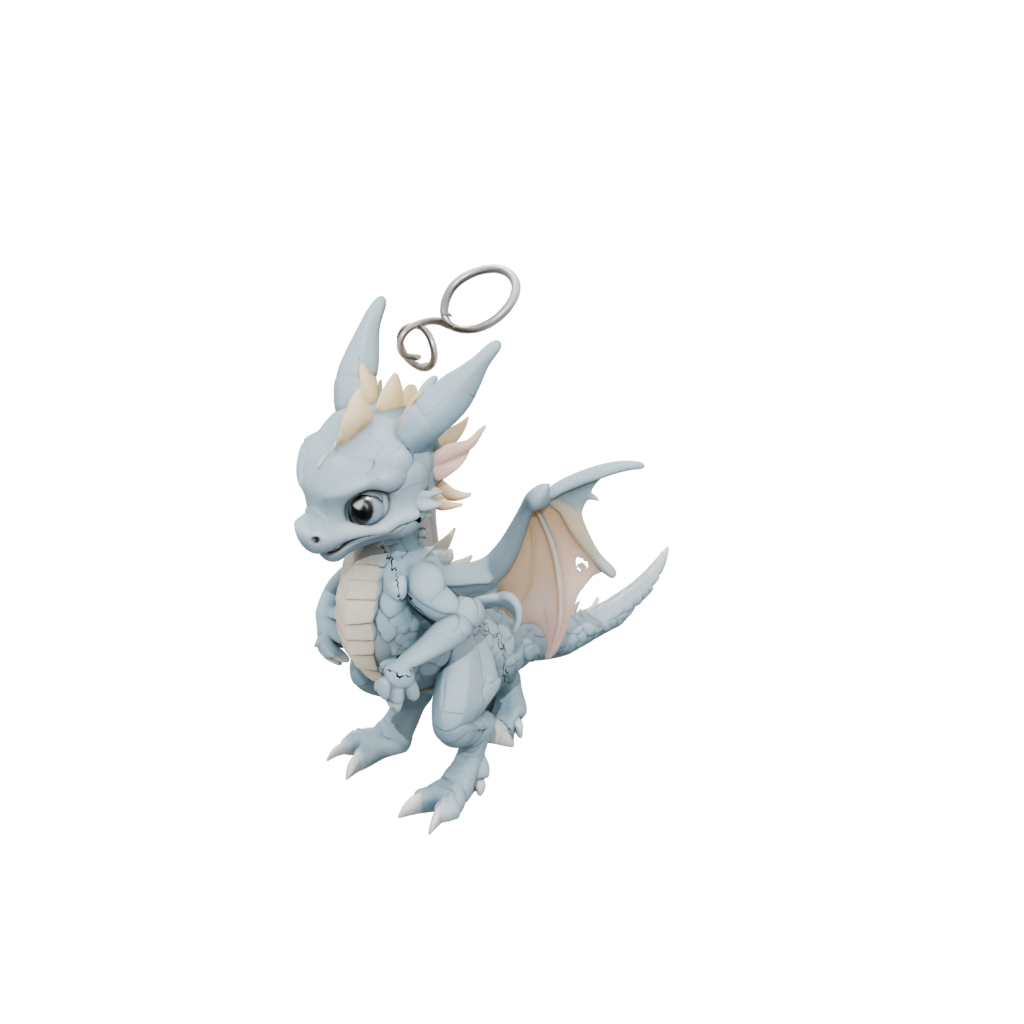 Pastel Soft Articulated Keychain Dragonling