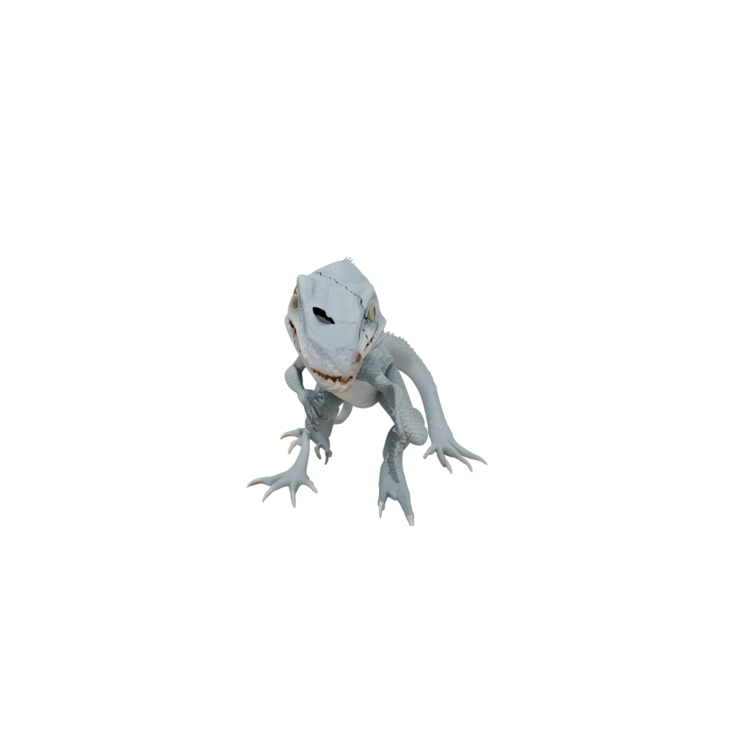 Pastel Soft Articulated Lizard