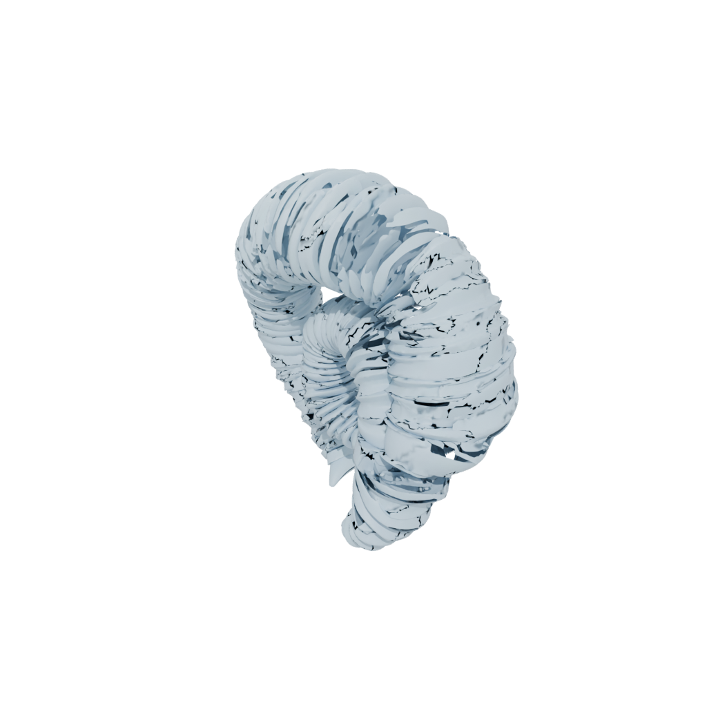Pastel Soft Articulated Millipede