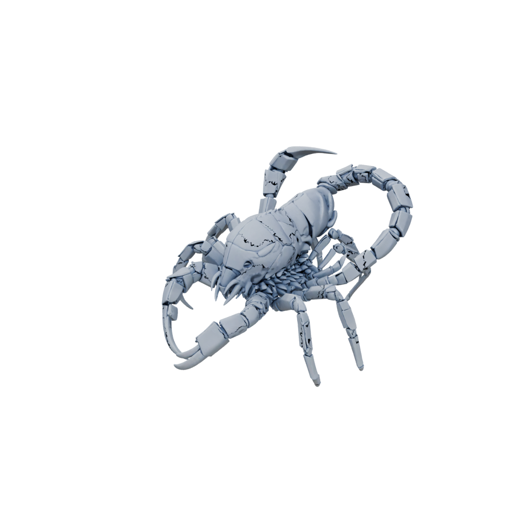 Pastel Soft Articulated Scorpion