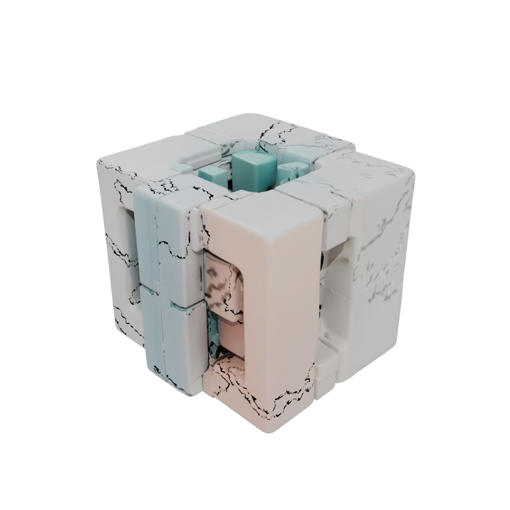 Pastel Soft Folding Hinge Cube