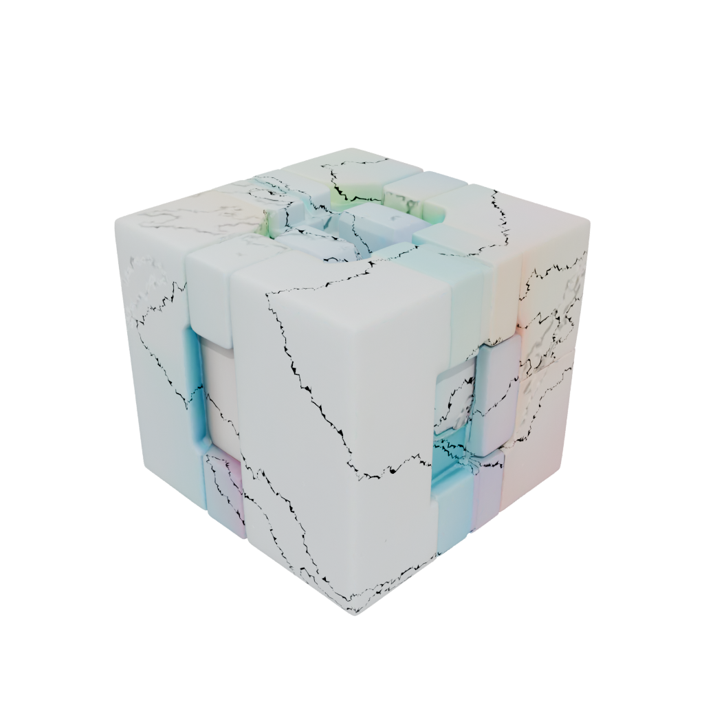 Pastel Soft Infinity Flip Cube