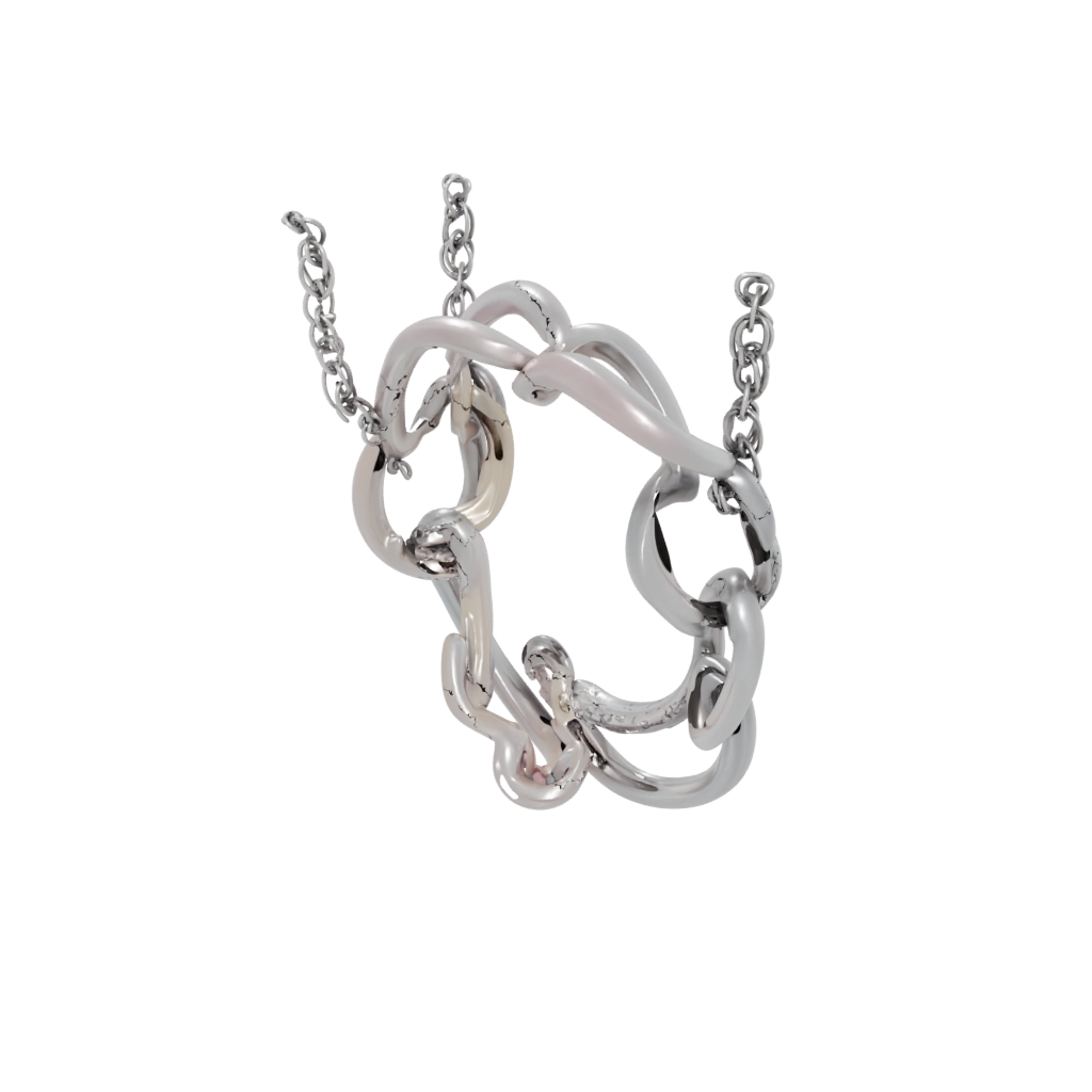 Pastel Soft Interlocking Ring Chain