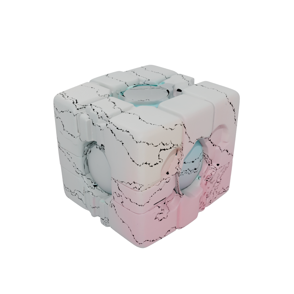 Pastel Soft Magnet-Free Click Cube
