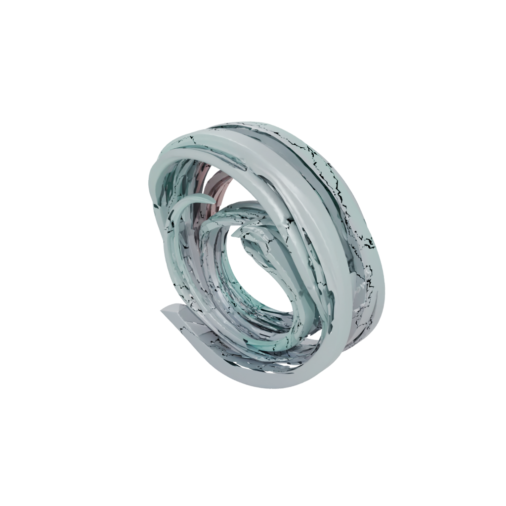 Pastel Soft Nested Rotating Rings