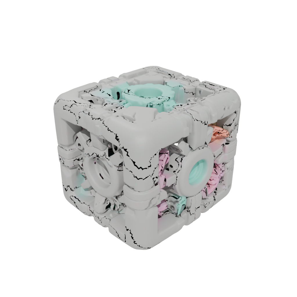Pastel Soft Pocket Gear Cube