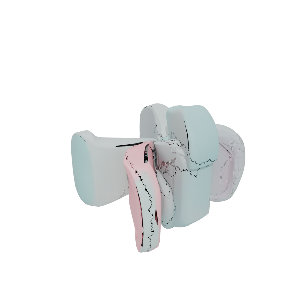 Pastel Soft Tri-Bar Flip Toy