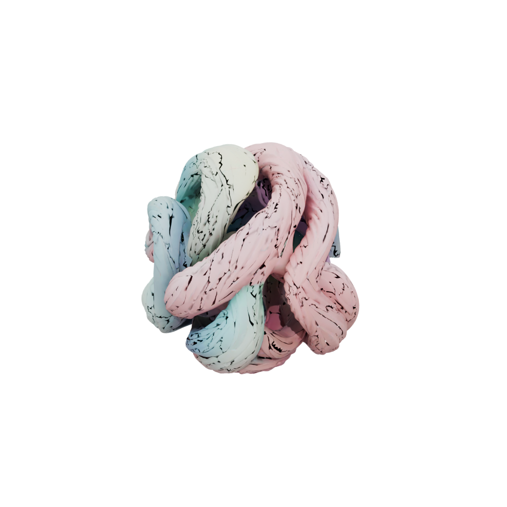 Pastel Soft Twisty Helix Toy
