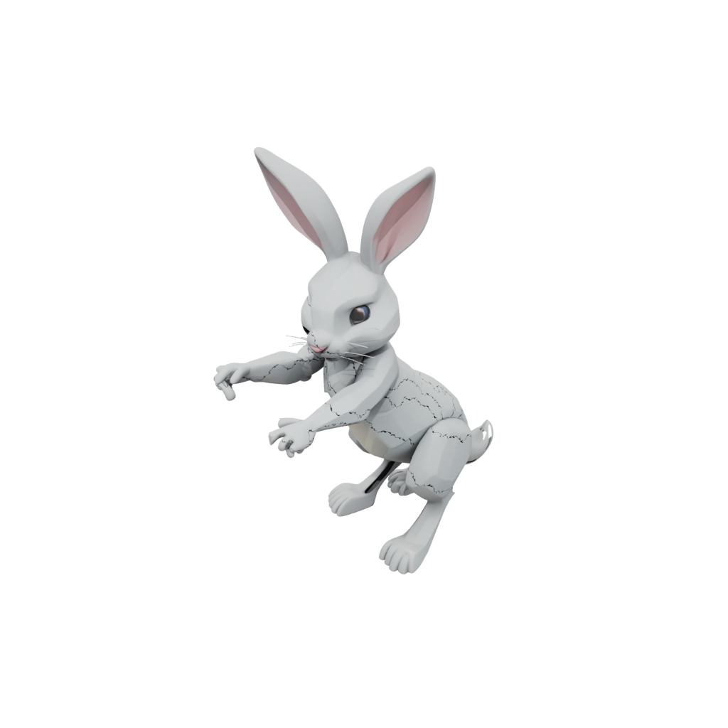 Pastel Articulated Bunny
