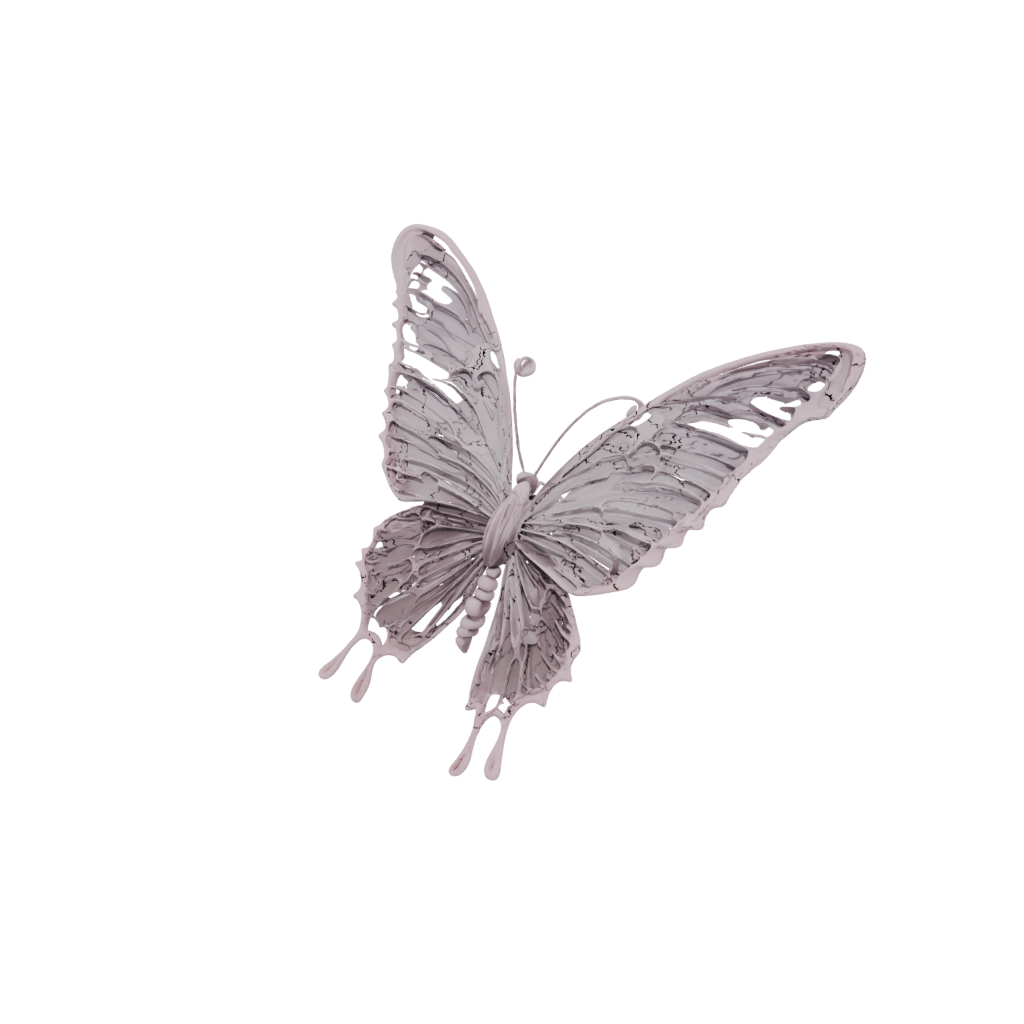 Pastel Articulated Butterfly